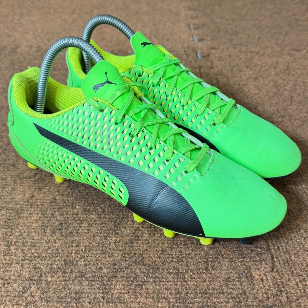 Puma Evopower Vigor 4‎ FG Soccer Cleats Mens 7.5 Green Black 104046 01 Football